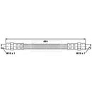 Borg & Beck Brake Hose  - BBH6382 fits Mercedes Benz T1 601,602