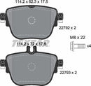 Textar Brake Pad Set - 2279201