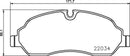 Mintex Brake Pad Set fits -Ford MDB3719 (also fits other vehicles)