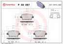 Brembo Brake Pad Set - P59097