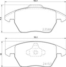 Mintex Brake Pad Set fits -Citroën Peugeot MDB2672 (also fits other vehicles)