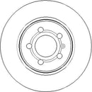 Disctech Brake Disc (Single) - Fits Audi, Opel - ABD3306 - Rear Axle