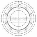 Borg & Beck Brake Disc - BBD32665