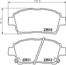 Mintex Brake Pad Set fits -Toyota MDB2029 (also fits other vehicles)