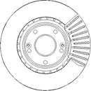 Disctech Brake Disc (Single) - Fits Hyundai, Nissan - ABD3284 - Front Axle