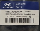 New Genuine Hyundai & Kia ICCB charge with bag 6M UK OUTLET 66633ADU010AH