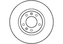 Disctech Brake Disc (Single) - Fits Peugeot - ABD2760 - Front Axle