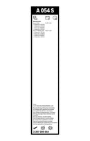 Bosch Aerotwin Front Wiper Blade Set - 600/600mm - A054S