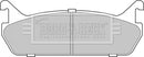 Borg & Beck Rear Brake Pad Set - BBP1828 fits Suzuki Baleno 96-