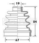 First Line Cv Joint Boot Kit  - FCB6309 fits Kia Picanto II