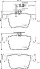 Mintex Brake Pad Set fits -Audi MDB3973 (also fits other vehicles)