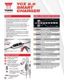 Yuasa 5A 8-Stage Smart Charger (UK) - YCX5A12