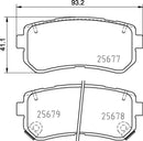 Mintex Brake Pad Set fits -Hyundai Kia MDB3380 (also fits other vehicles)