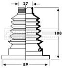 First Line Cv Joint Boot Kit  - FCB2802 fits Seat, Skoda, VW - Inner