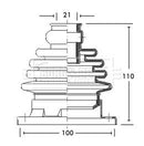 Borg & Beck Cv Joint Boot Kit  - BCB2754 fits Audi Volkswagen - Inner