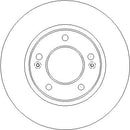 Disctech Brake Disc (Single) - Fits Hyundai, Porsche - ABD3829 - Rear Axle