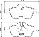 Mintex Brake Pad Set fits -Mini MDB2162 (also fits other vehicles)