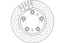 Disctech Brake Disc (Single) - Fits Audi, Porsche - ABD3040 - Rear Axle