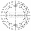 Borg & Beck Brake Drum - BBR32552