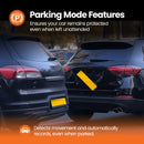 Road Angel Halo Vision 3 4K – 2160p & 1080p Front & Rear Anti-Glare Mirror Dash Cam with integrated 10 inch LCD touchscreen with 64GB SD Card & Hardwiring Kit Bundle