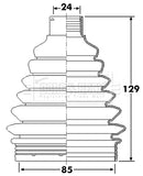 Borg & Beck Drive Shaft Bellow - BCB6246
