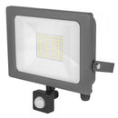 Status Slim Line LED Flood Light with PIR - Grey - 50W - S50WSFLGPIR1PKB3