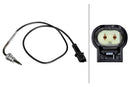 HELLA 6PT 010 376-661 Sensor, exhaust gas temperature - 2-pin connector