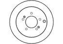 Disctech Brake Disc (Single) - Fits Hyundai, Mitsubishi - ABD2056 - Rear Axle