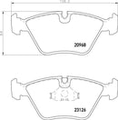 Mintex Brake Pad Set fits -Daimler Jaguar MDB1516 (also fits other vehicles)