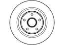 Disctech Brake Disc (Single) - Fits Ford, Renault - ABD2927 - Rear Axle