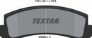 Textar Brake Pad Set - 2066001