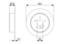 Bosch Brake Disc Pair Part No - 0986479338