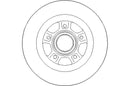 Disctech Brake Disc (Single) - Fits Renault - ABD2162 - Rear Axle