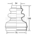 Borg & Beck Cv Joint Boot Kit  - BCB2736 fits Citroen - Inner