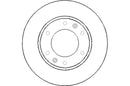 Disctech Brake Disc (Single) - Fits Hyundai - ABD3066 - Front Axle