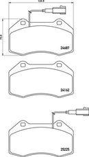 Mintex Brake Pad Set fits -Abarth Alfa Romeo MDB3207 (also fits other vehicles)