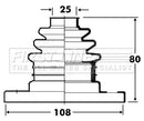 First Line Cv Joint Boot Kit  - FCB2810 fits Alfa Romeo, BMW - Inner