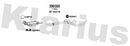 Klarius 390305 - Catalyst & Dpf Combined  - Fits Citroen C5 III 2.0HDi
