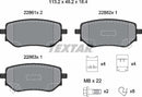 Textar Brake Pad Set - 2286101