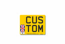 Standard Rear Aluminium Number Plate Motorcycle 235 X 178 GB