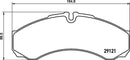 Mintex Brake Pad Set fits -Iveco Renault MDB2571 (also fits other vehicles)