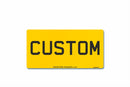 Standard Rear Aluminium Number Plate 355 X 178|Import