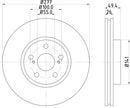 Mintex Brake Discs fits -Toyota S280:5 MDC1694C (also fits other vehicles)