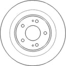 Disctech Brake Disc (Single) - Fits Citroën - ABD3273 - Rear Axle
