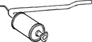 Klarius VW572V - Box With Centre Pipe  - Fits Volkswagen Transporter T4 2.4D