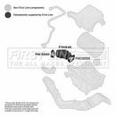 First Line Air Filter Hose  - FTH1648 fits Ford Focus/C-Max 1.8 03-07