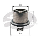 Gates Thermostat, coolant - TH07882