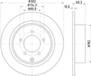 Mintex Brake Discs fits -Chrysler Dodge Jeep Mitsubishi Peugeot V306:6 MDC1930 (also fits other vehicles)