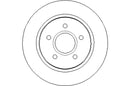 Disctech Brake Disc (Single) - Fits Ford, Mitsubishi - ABD2621 - Rear Axle