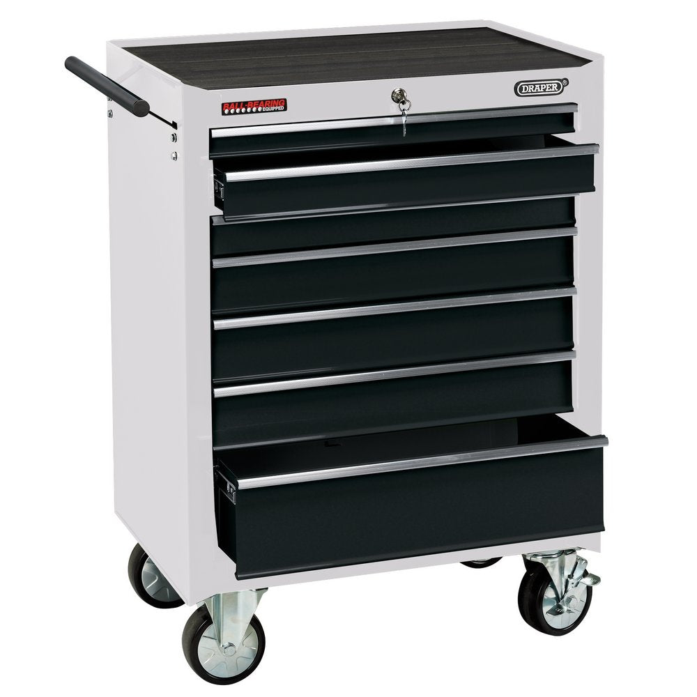 Draper 7 Drawer Roller CAB - White - 35744| Arnold Clark Autoparts